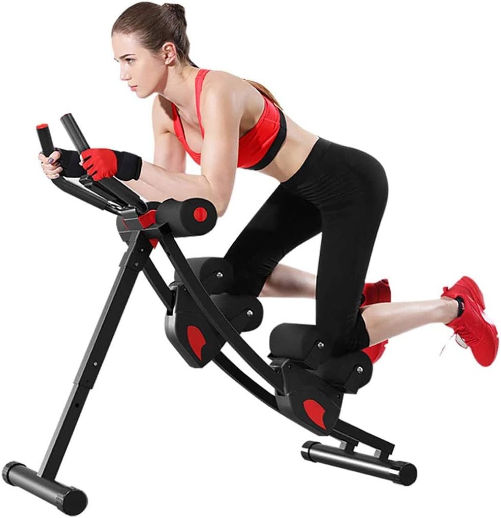 Fitlaya ab machine in use during home workout - View 1